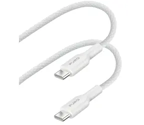 Kabel Puro Braided USB-C - USB-C biały / Kabel do transmisji danych / Zasilanie / 140 W / 2 m