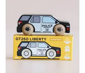 Le Toy Van Drewniany samochód policyjny Liberty / od 2 lat / biało-czarny / drewno / FSC