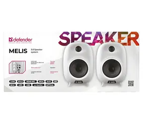 Defender MELIS biały / System głośników 2.0 / 60 W / Bluetooth 5.3 / HDMI ARC / USB