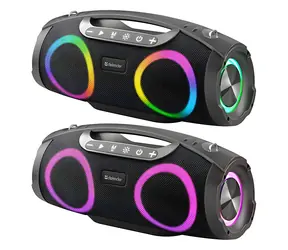 Defender BEATBOX 30 czarny / Głośnik bezprzewodowy / 30 W / Bluetooth 5.4 / Podświetlenie RGB / TWS / Radio FM