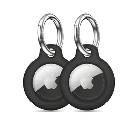 Tech-Protect Rough czarny / Etui / do Apple AirTag / 2 szt.
