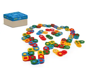 Zestaw do budowania Domino Wader 64 elementy / Zestaw do budowania / Plastik / W pudełku / 12m+