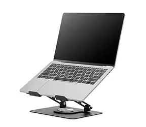 Powerton ERGO ANGULO czarny / Uchwyt na laptopa / Obrotowy o 360° / Składany / Wysokość 33-304 mm / Nośność 5 kg