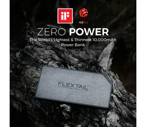 Flextail Zero Power 10000C czarny / Power bank / 10000 mAh / 2x USB-C / 22,5 W