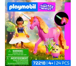 Playmobil 72218 Magic Unicorns Kolekcjonerski Jednorożec Poranna Rosa z Wróżką / Figurka