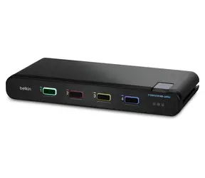 Przełącznik KVM Linksys Secure Single Head DP/HDMI / Przełącznik KVM / 4 porty / DisplayPort + HDMI / PP4.0