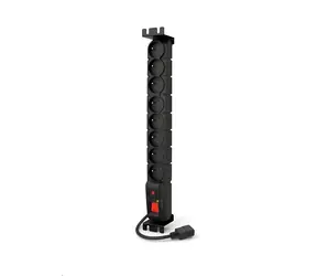 Panel rozdzielczy Acar 19" 8x230V / Panel zasilania / Złącze IEC do UPS / Listwa przeciwprzepięciowa / Kabel 3 m