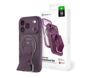 Zestaw podstawek pod obiektyw AmazingThing Titan Pro w kolorze fioletowym / Uchwyt ze stojakiem / MagSafe / iPhone 18 Pro