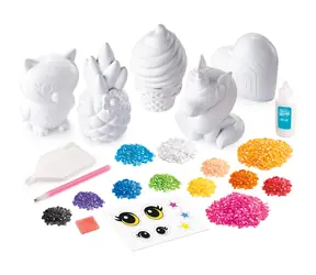 MAC TOYS CraZart Dekorowanie odlewów 3D z klejnotami / Zestaw kreatywny / 5 odlewów / od 8 lat