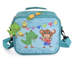 Iris Barcelona Torba termiczna dla dzieci Funny Jungle menthol / Torba termiczna na przekąski / 3,3 l