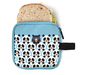 Torba termiczna dla dzieci Iris Barcelona Zipper 0,5 l niebieska / Torba termiczna na przekąski / Zip / BEZPIECZNA DLA ŻYWNOŚCI