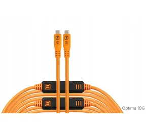 Tether Tools TetherPro Optima pomarańczowy / Kabel USB-C / USB-C - USB-C / 10 Gb/s / prosty / 9,4 m
