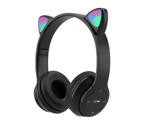 Cat MZ47 czarny / Słuchawki / Bluetooth / Mikrofon / Gniazdo 3,5 mm