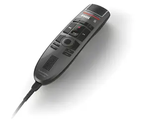 Philips SMP3700 SpeechMike Premium czarny / Mikrofon do dyktowania / USB / Panel dotykowy / Kabel 2,5 m