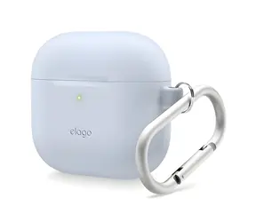 Etui silikonowe Elago Airpods 4/5 w kolorze jasnoniebieskim / Etui / Silikon / Z pętelką do zawieszania