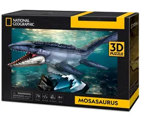Puzzle CubicFun 3D National geographic Mosasaurus / 76 elementów / 48,5 x 17,9 x 19,4 cm