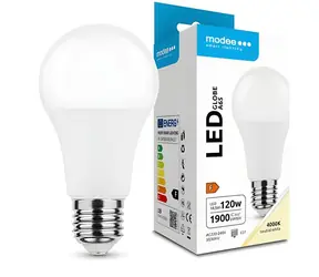 Modee A65 / żarówka LED / E27 / zamiennik 18,5W dla 120W / 1900 lm / zimna biel 4000K