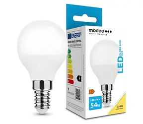 Żarówka Modee E14 7W Mini Globe ciepła 2700K / Żarówka żarowa / 700 lm / zamiennik 54W / 25000h