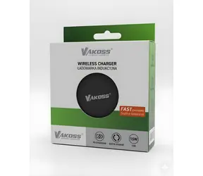 VAK MY5316K czarny / Ładowarka bezprzewodowa / Magnetyczna / 15 W / Qi