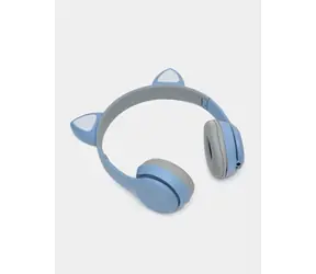 X-SITE CAT MZ47 niebiesko-szary / Słuchawki / Bluetooth / Mikrofon / Konstrukcja składana