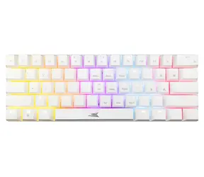 Baracuda DOLPHIN biała / Klawiatura mechaniczna do gier / Niebieskie przełączniki / RGB / USB / Antighosting 22 klawisze