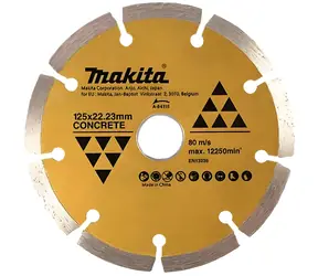 Makita A-84115 Tarcza diamentowa tnąca 125x22,2 mm / Tarcza tnąca / segmentowa / do cięcia na sucho