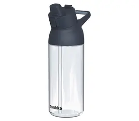 Quokka Swift 785 ml czarna / Butelka na wodę / Z dzióbkiem do picia / Ecozen / Zamykana pokrywka