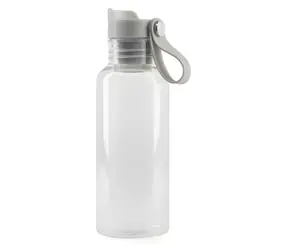 Vinga Balti transparent / Butelka sportowa / 600 ml / z recyklingowanego PET / z nakrętką push cap