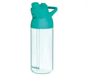 Quokka Swift 785 ml turkusowa / Butelka na wodę / Z dzióbkiem do picia / Ecozen / Zamykana pokrywka