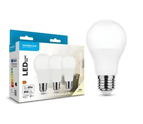 Modee A60 / Żarówka LED / E27 / 8,5W zamiennik 60W / 806 lm / 4000K / 3 szt.