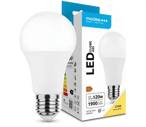 Modee A65 / żarówka LED / E27 / zamiennik 18,5W dla 120W / 1900 lm / ciepła biel 2700K