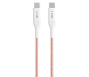 Epico UltraLink EC22 różowy / kabel USB-C do USB-C / 60 W / 1,5 m / 480 Mb/s / oplot tekstylny