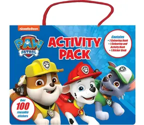 Zestaw kreatywny NICKELODEON Psi Patrol / Kolorowanka / Książka z zadaniami / 3 arkusze naklejek / Zadania w języku angielskim