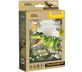 Puzzle 3D CubicFun National geographic: Tyrannosaurus Rex / 42 elementy / 17 × 9,5 × 7 cm