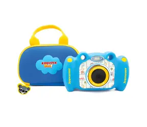 EasyPix KiddyPix Blizz niebieski / Aparat cyfrowy dla dzieci / Z etui