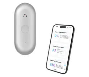 PLAUD Note Pin S srebrny / Dyktafon / Pojemność 64 GB / Czas pracy baterii 20 godz. / BT / USB / Wi-Fi
