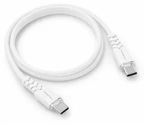 Powerton Energy WHITE EDITION USB-C - USB-C biały / Kabel / Silikonowy / PD 100W / 1 m