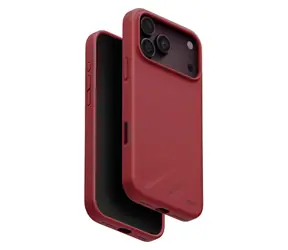 UNIQ Lino Cranberry red / Etui / Apple iPhone 17 Pro Max, 18 Pro Max / Płynny silikon