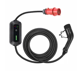 Platinet PPC7M11 czarny / Stacja ładowania samochodów elektrycznych / 11 kW / CEE 5-pin + Typ 2 / 7 m / prąd regulowany