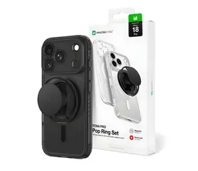 Obiektyw AmazingThing Titan Pro Pop czarny / Etui / iPhone 18 Pro / MagSafe / stojak, ochrona obiektywu