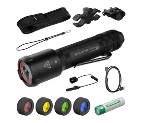 Ledlenser TAC6R czarna / Latarka taktyczna / 2000 lm / IP68 / Li- ION / zestaw akcesoriów