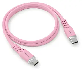 Powerton Energy PASTEL EDITION różowy / Kabel / USB-C / silikonowy / PD 60W / 1 m