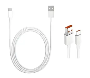 Oryginalny kabel do transmisji danych USB-C XIAOMI, biały / Kabel do transmisji danych / USB-C / 4A / 1m / Luzem