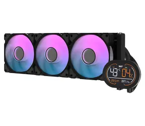 darkFlash DH360D v2 czarny / Chłodnica procesora AiO / 3x 120 mm / Wyświetlacz segmentowy / Podświetlenie ARGB / 30 dB / Intel + AMD