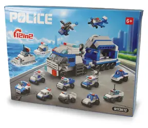 Zestaw konstrukcyjny Rappa Policja / 12 samochodów / od 6 lat