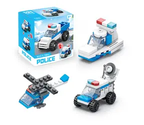 Zestaw konstrukcyjny Rappa Policja 10 w 1 / 10 typów / od 6 lat