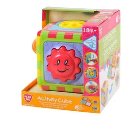 Kostka aktywności PLAYGO 6 w 1 / 6 funkcji gry / Plastik / od 18 miesięcy