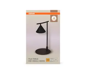 OSRAM LED 5W 3000K czarna / Lampa stołowa / 180lm / IP20