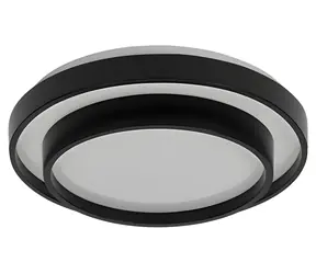 OSRAM LED lampa sufitowa czarna / Lampa sufitowa / 24W / 1450lm / 3000K / IP20
