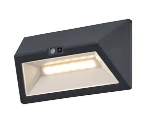 Kinkiet zewnętrzny LED OSRAM ciemnoszary / Kinkiet zewnętrzny / 160 lm / 3000K / IP44